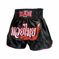 Han Muay Thai Shorts - Black Thai Style